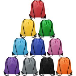 Drawstring Backpack 10 Pieces for Party Gym Sport Trip